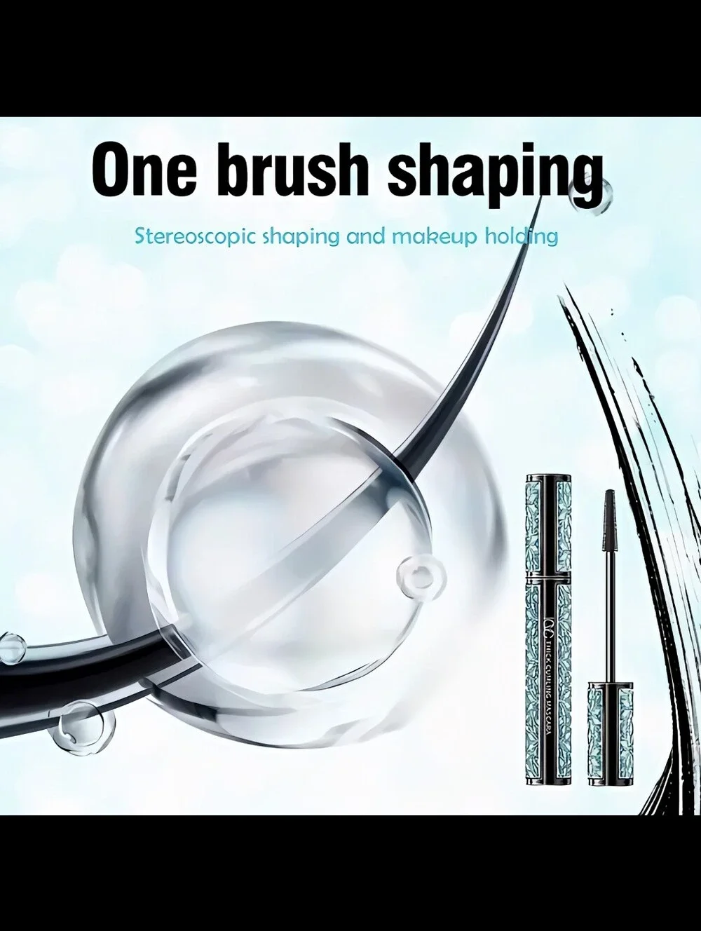 🆕️SET OF 2❣️4D FIBER RICH BLACK MASCARA WATERPROOF, CURLING & VOLUMINOUS